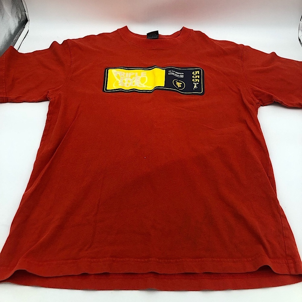 TRIPLE FIVE SOUL NYC Cotton Orange T-shirt